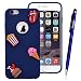Produktbild Yokata iPhone 6 / iPhone 6s Hülle für Mädchen Soft Cute Flexible Silikon Niedlich Clear Ultra Dünn Schlank Schön Handyhülle Premium Kratzfest 3D TPU Schutzhülle für iPhone 6 / iPhone 6s (4,7 Zoll) Case Cover + 1 x Kapazitive Feder - Hamburg Paket Blau