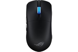 ASUS ROG Harpe II Ace, Mouse Gaming Wireless, Sensore Ottico AimPoint Pro 42K, Polling 8K, Tasti Ottici, 5 Pulsanti Programmabili, Progettato per Giochi FPS, Solo 48 g di Peso, Simmetrico, Nero