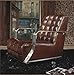 Produktbild Phoenixarts Vintage Echtleder Sessel Edelstahl Ledersessel Braun Design Sofa Lounge Möbel 448