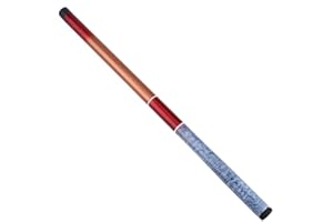 YOSOO HEALTH GEAR Telescopic Fishing Rod, Retractable Hand Pole, Portable Glass Steel Pole with Carp Lines Pattern on the Black Ultra Hard Handle, Suitable for Fishing by Stream, Lake and River(3.0M)