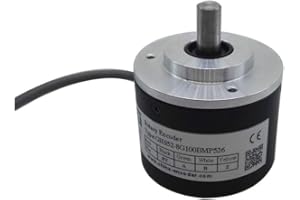 CALT, encoder ottico esterno, 52 mm, 8 mm, albero solido, alimentazione 5-26 V DC, encoder rotativo PNP Push Pull segnale di uscita impulso 1000 ppr encoder incrementale, 3600PPR