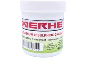 WERHE® Smar MOS2 100ml w plastikowym pojemniku – środek smarny do końcówek narzędzi i łożysk kulkowych – wodoodporny smar uniwersalny