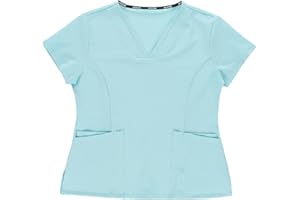 WORK TEAM Workteam Casaca Sanitaria Entallada Mujer, Tejido Elástico. Camisa Médico, Enfermera, Dentista, Estética, Veterinaria.