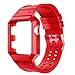 Produktbild 38 mm/42 mm Watch Band und Case für Apple Watch, Kobwa 2 in 1 Weiches Silikon Rugged Schutzhülle mit atmungsaktiv Ersatz Bands Strap für Apple Watch Series 1 Series 2