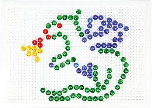 Lena 35606 – Bastelset Steck – Mosaik Set transparent mit 260 Steckern 10 mm - 5