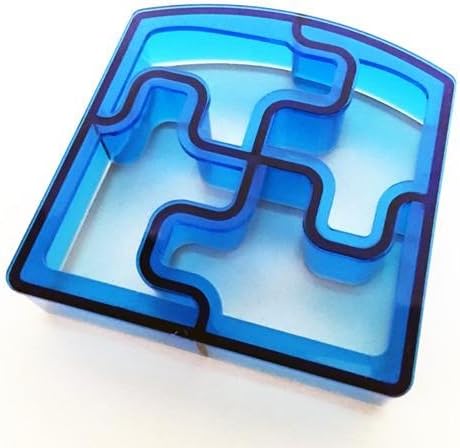Jigsaw Shaped Sandwich Cutter Cookie Biscuit Cutter – Blue