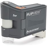 Celestron 44314 FlipView el mikroskopu, LCD ekran, gri