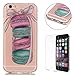 Price comparison product image iPhone 6/6S 4.7 Inch Silicone Gel Case [with Free Screen Protector],CaseHome Crystal Clear Shock Proof Soft Durable Scratch Resistant Jelly Rubber TPU Protective Case Cover Skin Shell for Apple iPhone 6/6S with Beautiful Colourful Pattern Design-Macaroon