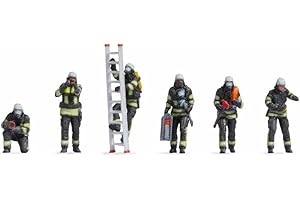 NOCH Z Figurines de pompiers 3D avec impression 3D colorée Z pour les amis des pompiers, parfait pour le modélisme