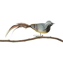 Birds Of Glass Glas-Vogel Erlenzeisig - Handgemachter Christbaumschmuck Made In Germany