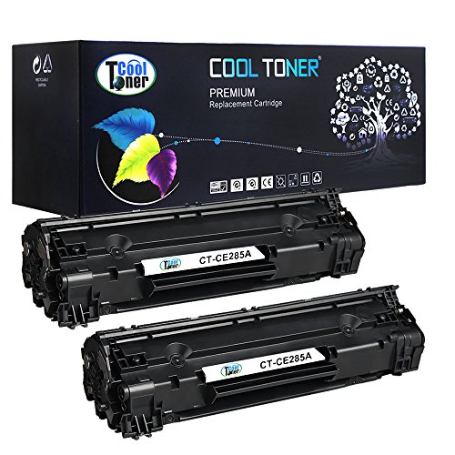 Cool Toner kompatibel toner für CE285A 85A für HP LaserJet Pro P1100, HP LaserJet Pro P1102 , HP LaserJet Pro P1102w , HP LaserJet Pro M1132 MFP , HP LaserJet Pro M1212nf MFP , HP LaserJet Pro M1217nfw MFP, 1600 Seiten, schwarz, 2 pack, ce285a 85a