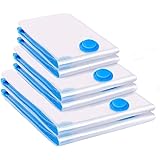 BoxLegend Sacs de Rangement Sous Vide 6 Pièces 2XL 100x80 +2L 80x60 + 2S 60x40cm Housses de Rangement Sous Vide Voyages Sac S