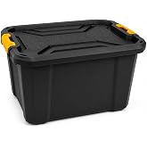 Orret Home 40 Litre B&uuml;y&uuml;k Saklama Kutusu, Kilitli Kapaklı Plastik Organizer, Takım Sandığı, Oto Bagaj Organizeri, Garaj At&ouml;ly