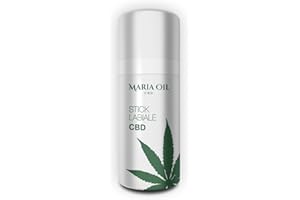 MARIA CBD OIL Burrocacao CANAPA - Protettivo, ipoallergenico. Burrocacao Naturale BIO, Lip Balm Idratante e Riparatore contro Freddo e Sole, Emolliente, Balsamo Labbra Secche e Screpolate