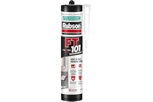 Rubson FT 101 Translucide, Mastic polymère de haute qualité pour joints, fissures, collages, Mastic étanche pour intérieur & extérieur, Mastic multi-matériaux, cartouche 280 ml