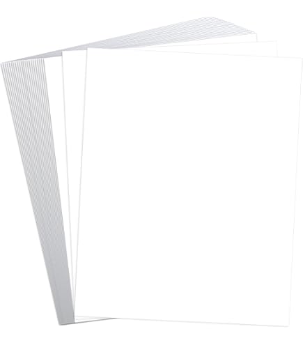 Hysiwen 50 Sheets Black AIF9 Card Stock 4 X 6 Inches, 250gsm/92 Lb
