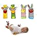 Vollter 2 Pcs Baby Infant Cartoon Socks Wristband Handbell Rattles Toys