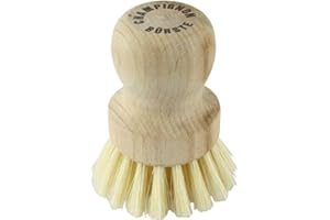 DMA-Z Brosse à champignons en bois - Brosse de nettoyage pour légumes - Produit 100 % naturel