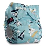 LittleBloom Nappies, Wiederverwendbare Windeln mit Einlage, Druckknopf, Verschiedene Motive