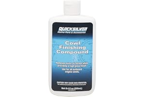 Quicksilver 8M0168837 High-Gloss Cowl Finishing Compound, Fine Grit, 8.4 oz Bottle