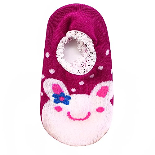 Sanwood Unisex Baby Kids Girl Boy Socks (Rose Red Rabbit)