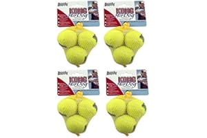 KONG Squeakair Tennis Balls Extra Small - Pack of 4 (12 balls altogether)