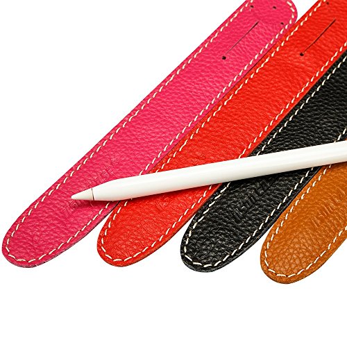 Jisoncase ELEGANT Apple Pencil Halter aus echtem Leder, schwarz, apple iPad Pro 12.9/ 9.7 Stift Lederhülle JS-APL-01K10 - 6
