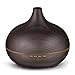 Produktbild KBAYBO Aroma ätherisches Öl Diffusor, Holzkorn Ultraschall Aroma Cool Mist Luftbefeuchter mit 4 Timer Einstellungen 7 Farbe ändern LED für Office Home Schlafzimmer Baby Room Study Yoga Spa