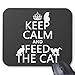 Produktbild Keep Calm and Feed The Cat Pattern Mouse Pad
