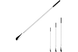 ZhongShuang Long Handled Shoe Horn Extendable Shoe Horns 31-65cm Telescopic Metal Shoehorn Adjustable Length Stainless Steel Shoehorn for Men Women Elderly and Kids