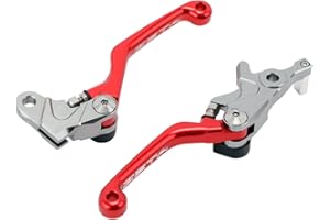 Zeta Racing CRF300L Pivot Lever Set 3Finger Red ZE44-5013 foldable aluminum lightweight durable motocross enduro