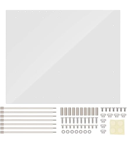 Yctze Acryl PC-Gehäuse Rahmen – Offenes Design Für ATX-Motherboard, Transparent, DIY Bausatz
