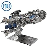 MU 3D Metal Nano Puzzle Battle Cruiser Battleship Model Kit YM-N015 DIY 3D Laser Cut Jigsaw Toys For Audit