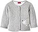 SALT AND PEPPER Baby Girls NB Jacket L.friends Nicki Crew Neck Long Sleeve Sweatshirt, Grey (grey-melange 203), 3-6 Months (Manufacturer size: 68)