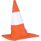 Unisex Adults Fancy Dress Party Headwear Accessory Witch Style Traffic Cone Hat