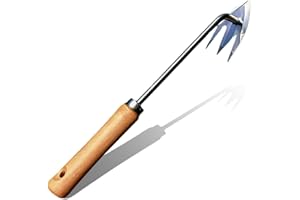 LFCFBH Weed Puller Weeding Artifact Uprooting Weeding Tool for Garden, Stainless Steel Weed Puller Root Remover (M-Type)