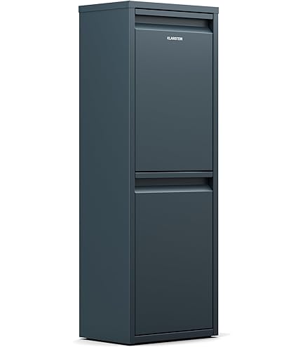 GOPLUS Cassetta Da Giardino, Capanno Per Attrezzi E Pattumiere Magazzino Da Esterno Con 2 Ante E Tetto Apricabile Di Metallo Grigio Scuro 172x131x100 Cm 38768727