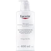 Atopicontrol Eucerin Shower Gel (400 ml) | Relieves Itch, Protects Skin, Omega 3 &amp; 6 Enriched Wash Oil, Atopic Skins, Soap &amp;