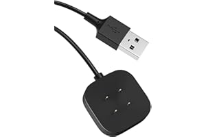 YAEKEA Charger for Fitbit Sense/Versa 4 / Versa 3 / Sense 2 Replacement Charging Cord for Google Pixel 3/2 Smart Watch Charger Dock Stand Strong Magnet Charging Cable 3.3Ft
