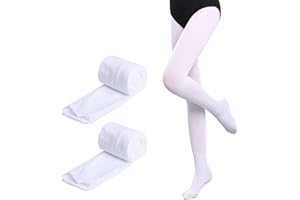 Lancry 2 Pairs 80D Ballet Foot Tights for Girls