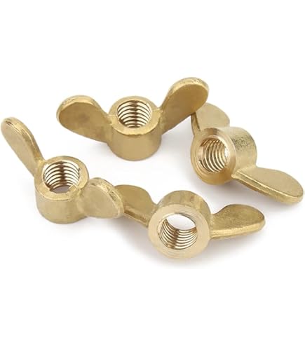 Messing Flügelmutter M10 - Per Hand Anzuziehen, Für Möbel Und Elektronik!