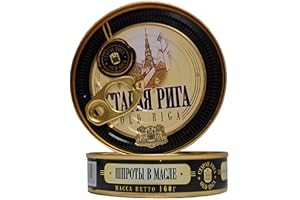 Old Riga Sprotning i olja Easy Open, plåt, förpackning med 6 (6 x 160 g)