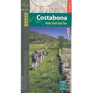 Costabona- Alta Vall del Ter mapa excursionista. Escala 1:25.000. Alpina Editorial. Castellano, Català, English. Editorial Alpina. (Mapa Y Guia Excur