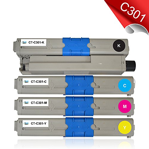 Cool Toner kompatibel Toner fuer OKI 301 C301 C301dn C321 C321dn, MC332dn MC342dn MC342dnw MC342w MC342dw, kompatibel 44973536 44973535 44973534 44973533 - 2