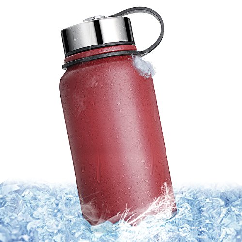 KING DO WAY 600ml Trinkflasche Weithals Thermosflasche mit Doppelwandig 18/8 Edelstahl & Anti rutsch Beschichtung | Wasserflasche Auslaufsichere Vakuum-isolierte | Premium Sportflasche – BPA Frei | Ideal für Arbeit Lernen Sport Reise - 2