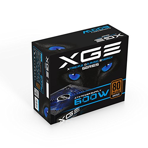 TooQ TQXGEII-600SAP - Fuente de alimentaci  n Gaming  600W  PFC Activo  ATX 12V V2 31  Certificaci  n 80 Plus Bronze  led Ventilador apagable  Color Negro