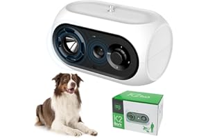 bubbacare Anti Aboiement Chien, Automatique Dispositif Anti-Aboiements Ultrasons, Rechargeable Anti-Aboiement Chien avec 3 Modes pour Intérieur Extérieur Petits Moyens Grands Chien