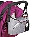 Produktbild Tasche für Kinderwagen, Amzdeal Kinderwagen Organizer mit viel Stauraum für Baby Zubehör, Buggy Organizer multifunktional, wasserdicht (Hellgrau)