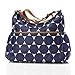 Babymel Baby Changing Nappy Bag - Big Slouchy Jumbo Dot Navy