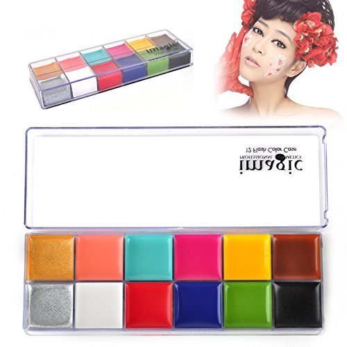 iDealhere Fashion 12in1 Flash Color Cosmetic Case Makeup Palette for Eyes Cheeks Lips